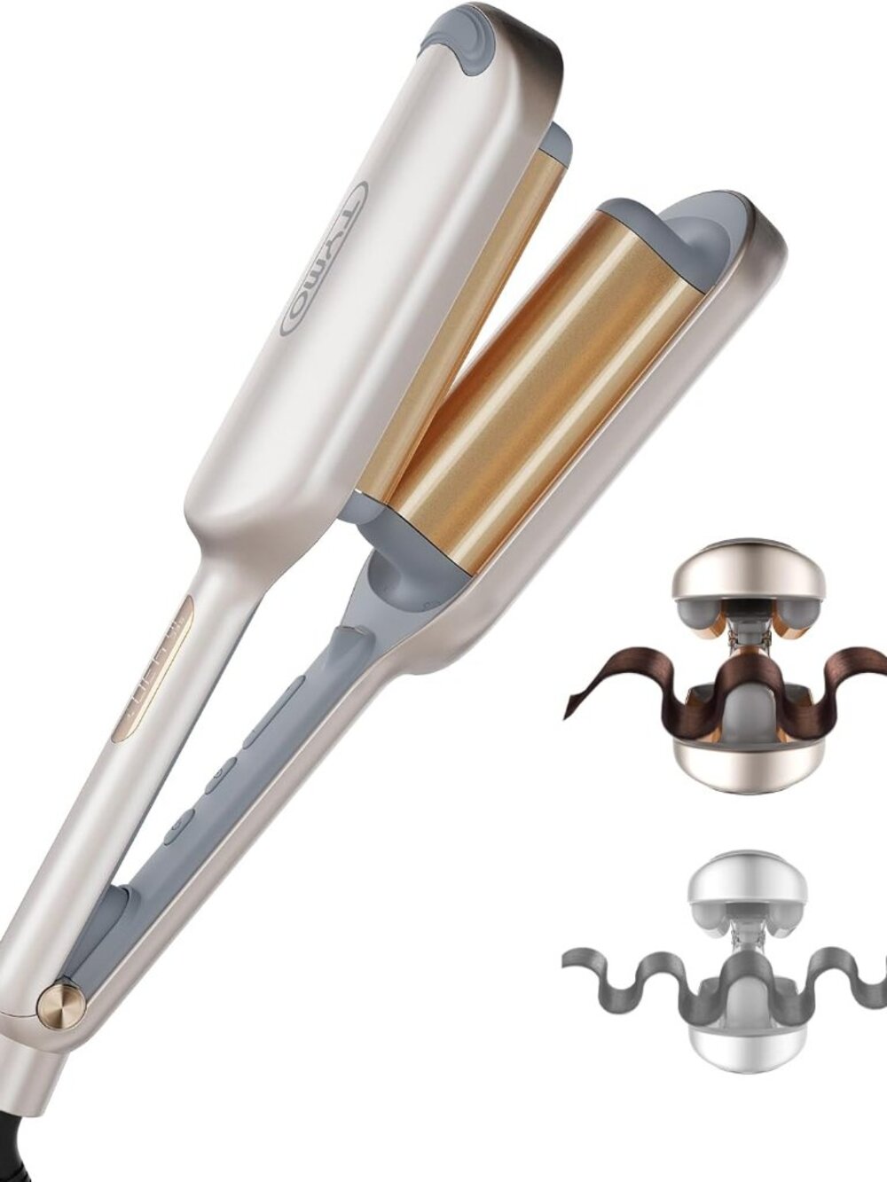 NEW SEALED TYMO Rovy Wave Curling Iron - Rose Gold